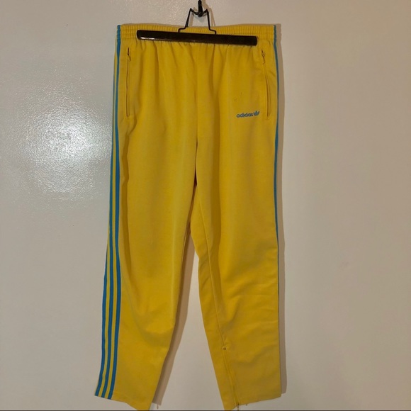 adidas joggers yellow